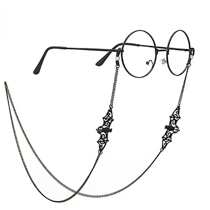 Sunglass Retainer Cord - 1 قطعة سلسلة نظارات الخفافيش القوطي