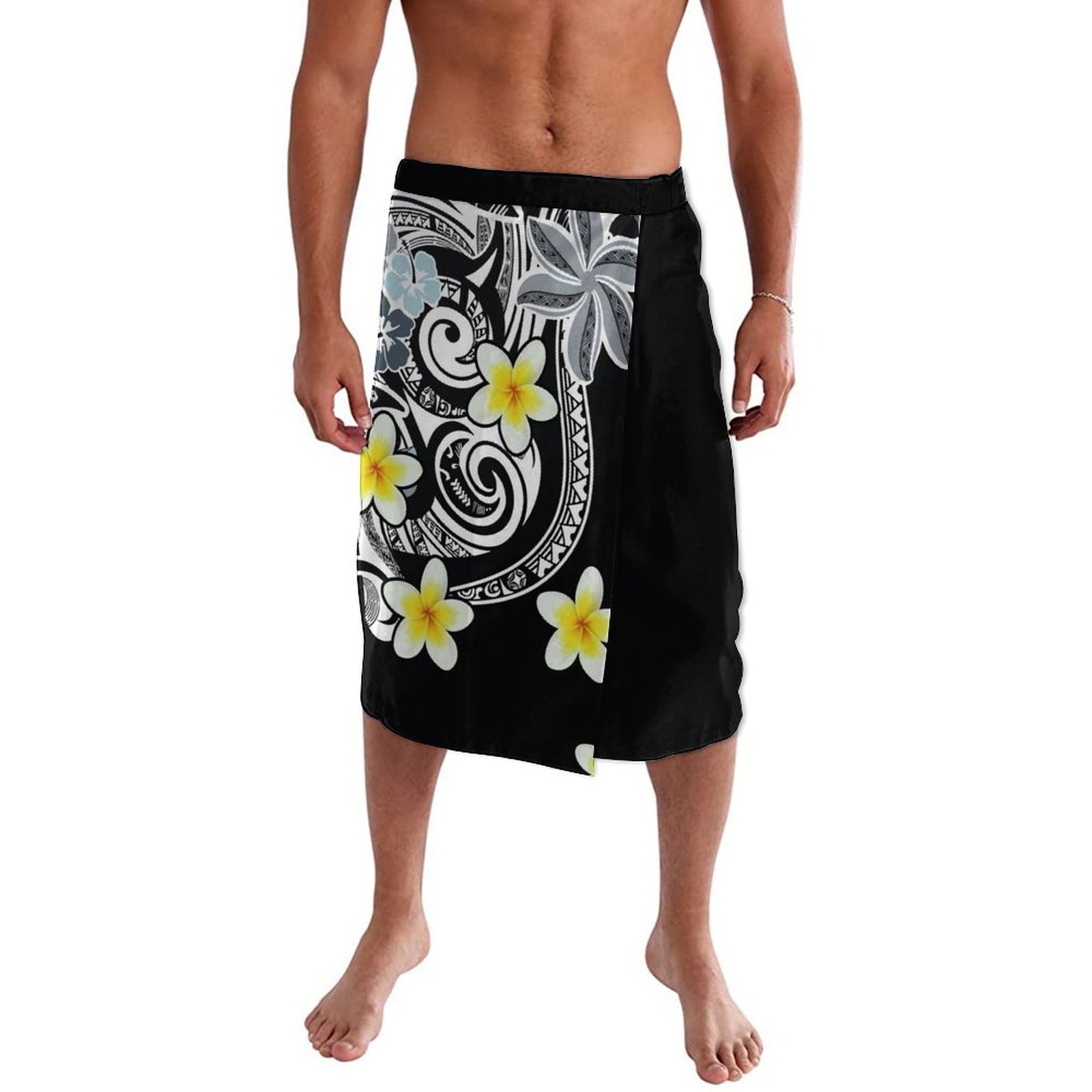 Sarong Men Wrap - ملابس ساموان بولينيزية مطبوعة سارونج ،