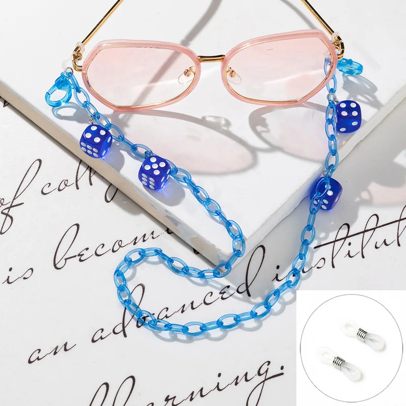 جديد عصري النرد الملونة الاكري - مراجعة Sunglass Retainer Cord وسعره