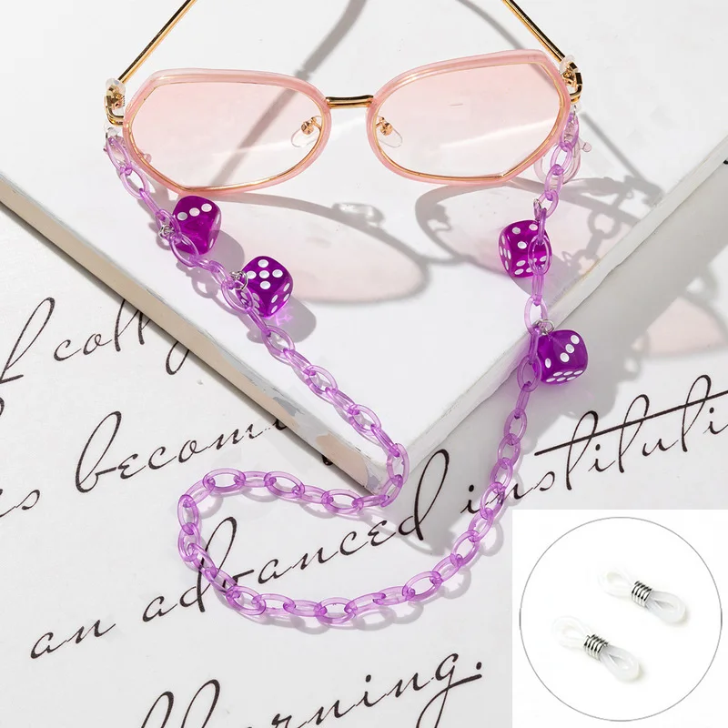 جديد عصري النرد الملونة الاكري - مراجعة Sunglass Retainer Cord وسعره