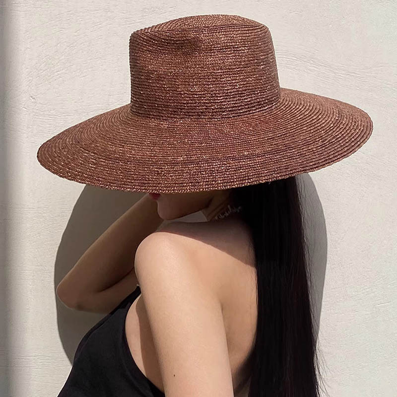 كبير حافة بنما سترو قبعة للنسا - مراجعة Bucket Hat Straw وسعره