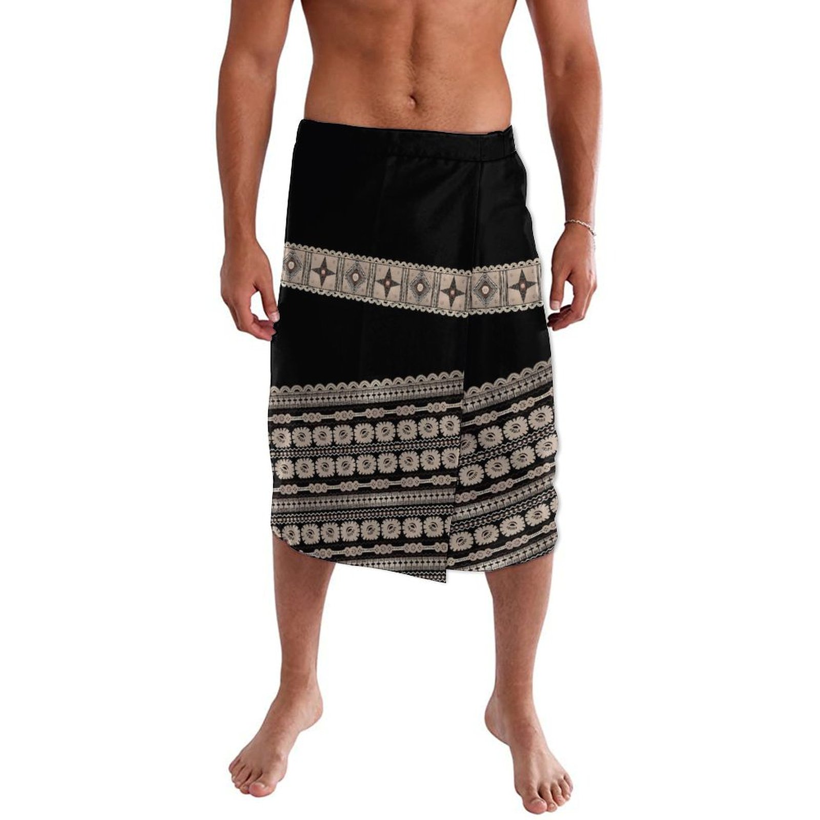 ملابس ساموان بولينيزية مطبوعة  - مراجعة Sarong Men Wrap وسعره